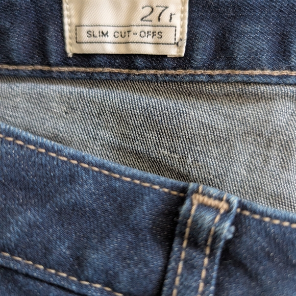 GAP Womens 27 Slim Cut Offs Denim Jean Shorts Streetwear Classic Summer - Picture 5 of 6